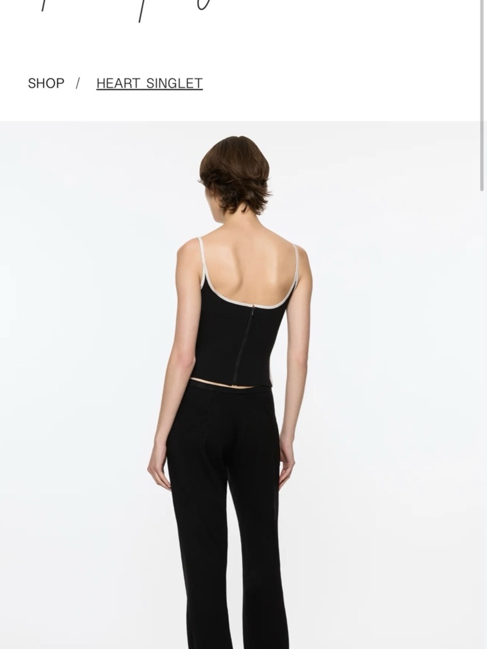 Paris Georgia Black Cami Singlet size Small - Picture 8 of 11